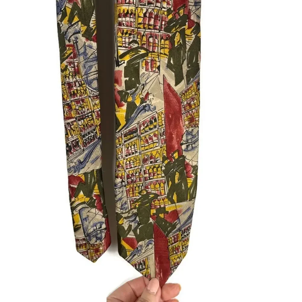 100% Silk Wine Theme Tie Sommelier Vintner Winery Legacy by Belle
